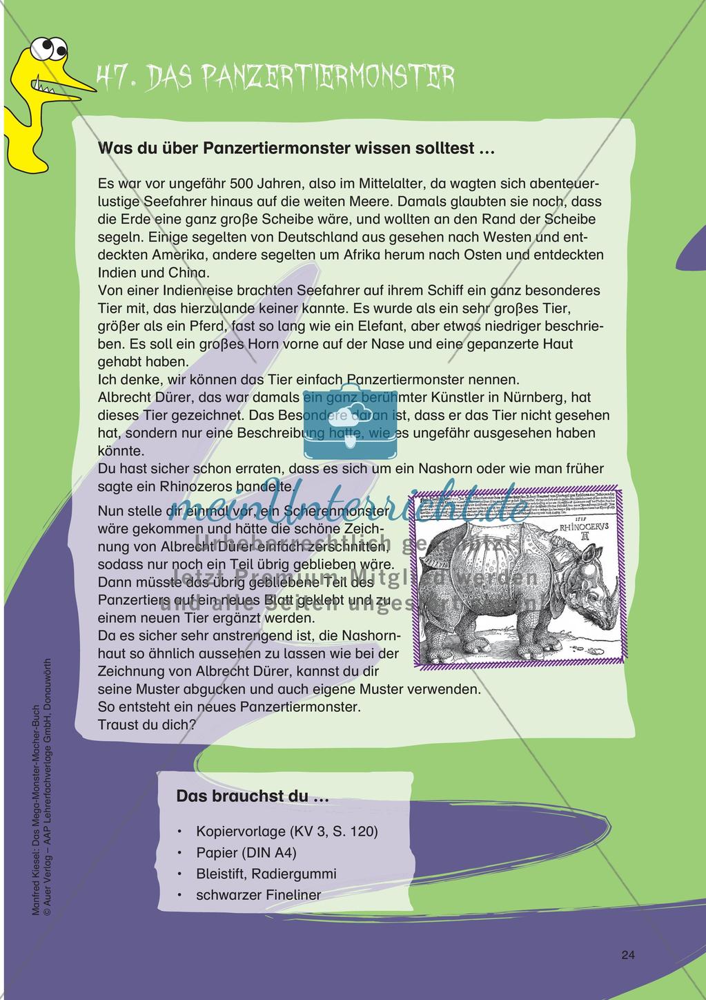 Gestalten im Themenfeld Monster: Linien und Konturen Preview 26