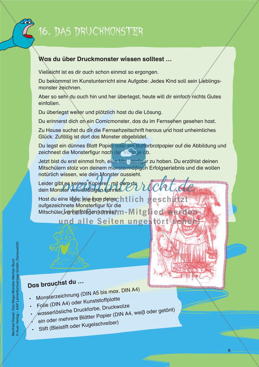 Gestalten im Themenfeld Monster: Drucken und Porträt Preview 10