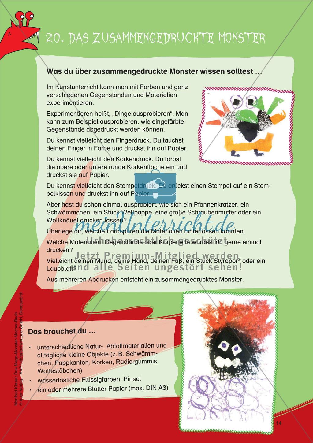 Gestalten im Themenfeld Monster: Drucken und Porträt Preview 16