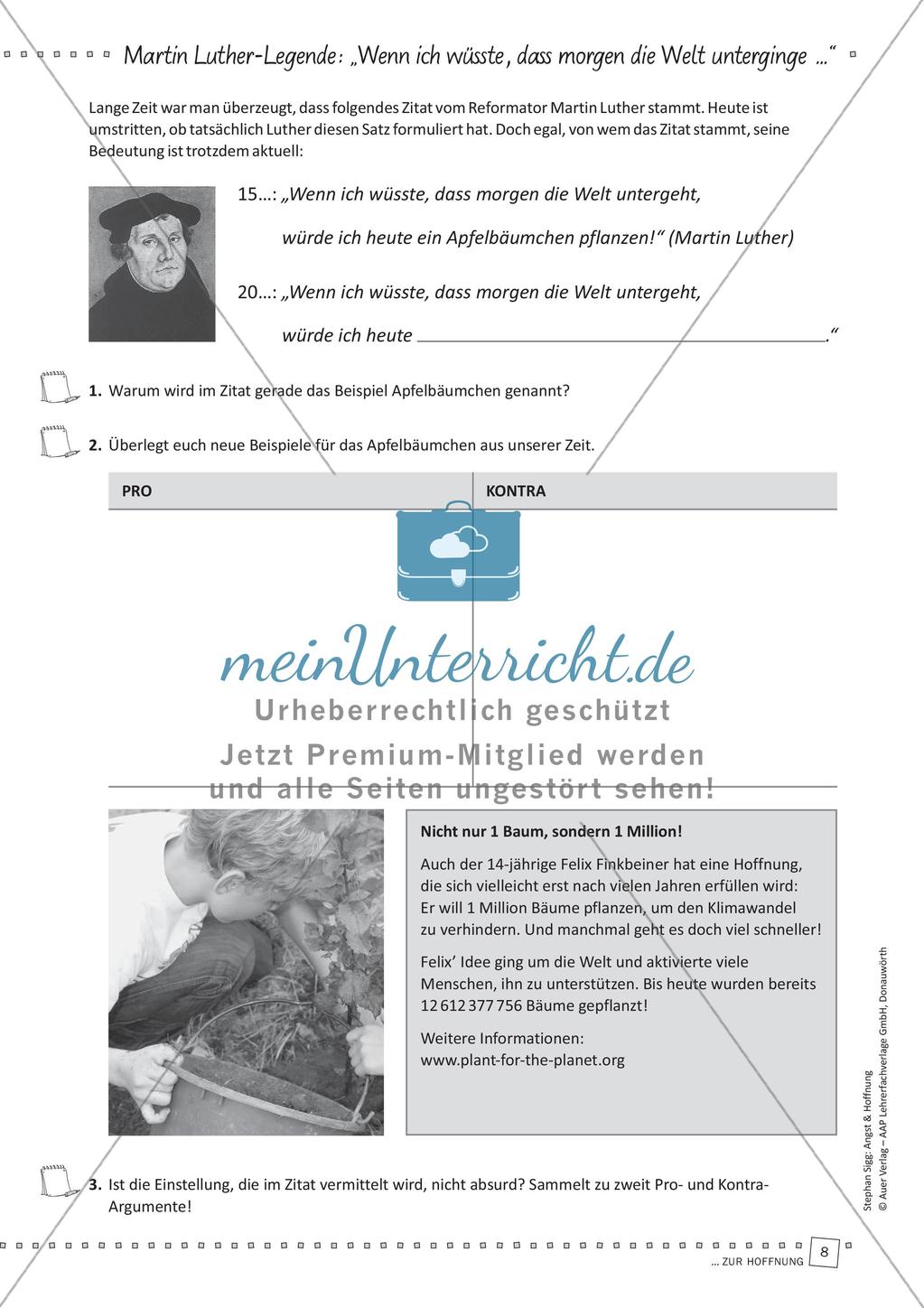 Das Thema Hoffnung im Religionsunterricht Preview 10