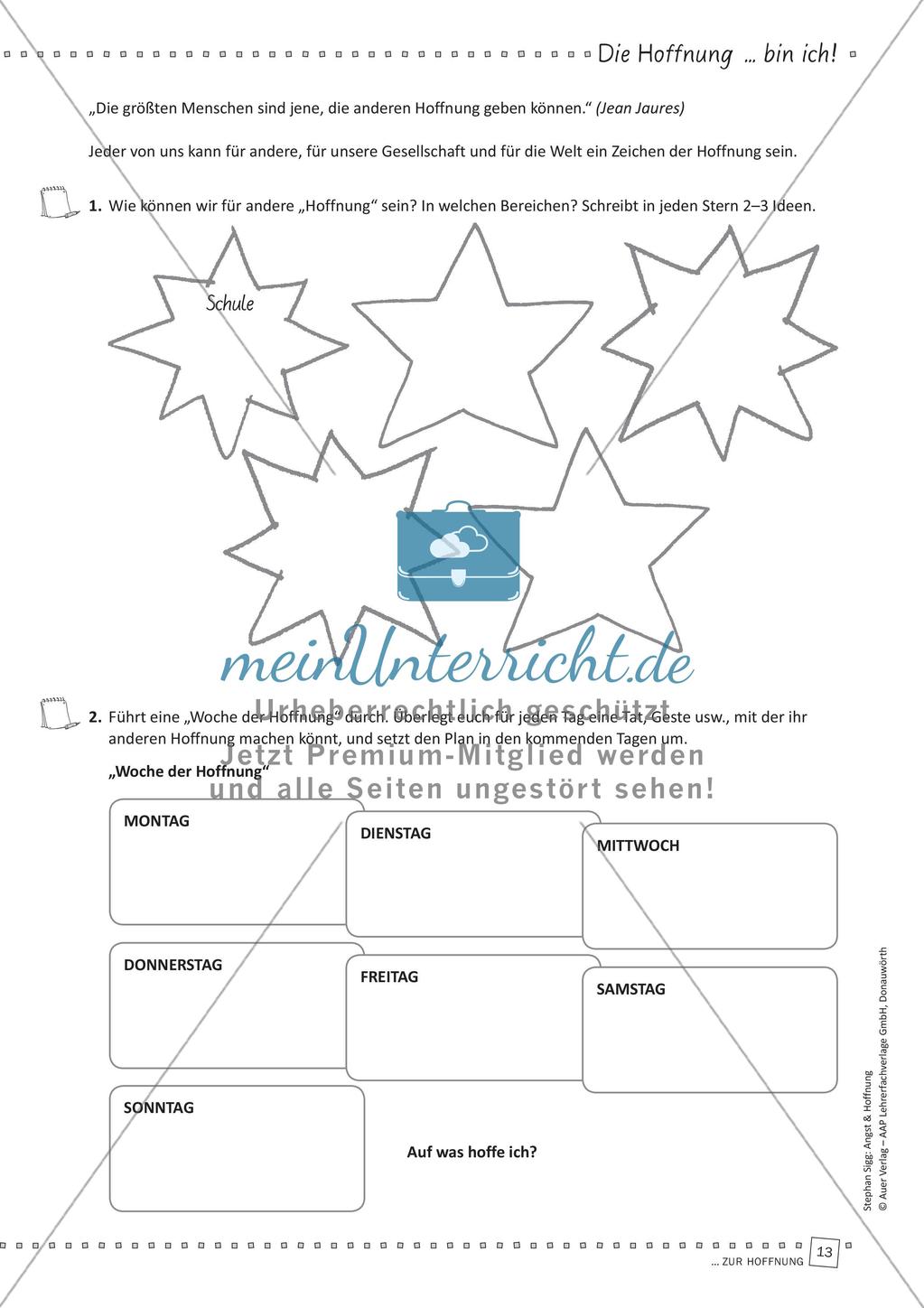 Das Thema Hoffnung im Religionsunterricht Preview 15