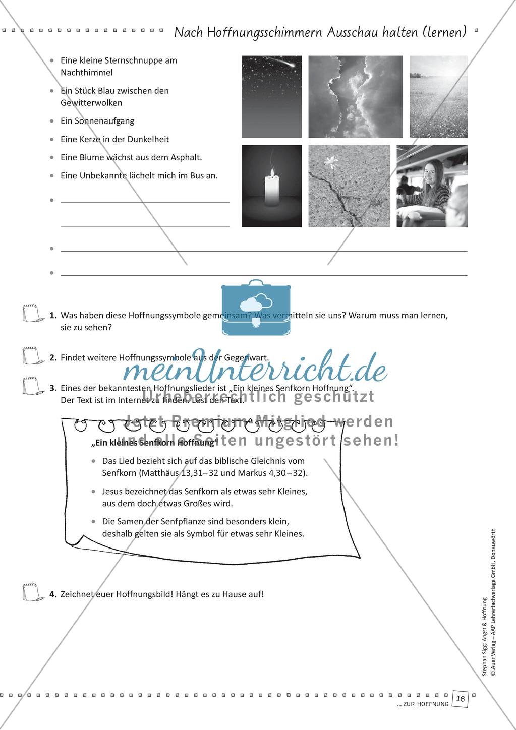 Das Thema Hoffnung im Religionsunterricht Preview 18