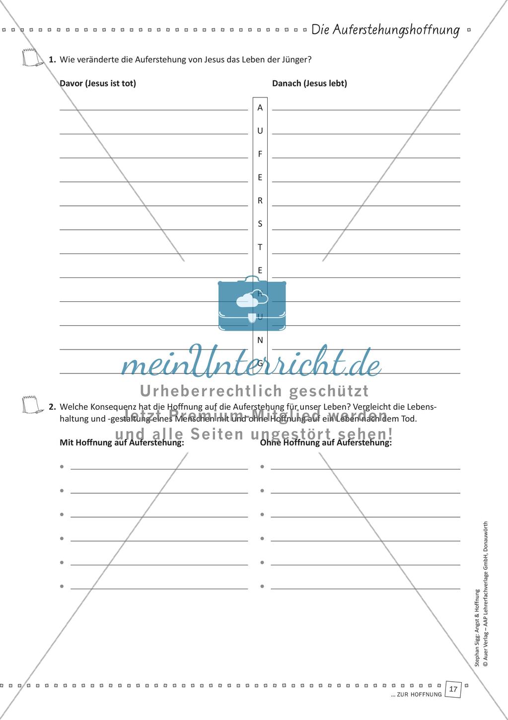 Das Thema Hoffnung im Religionsunterricht Preview 19