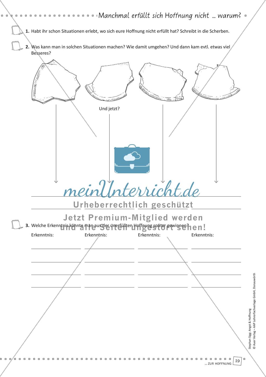 Das Thema Hoffnung im Religionsunterricht Preview 21