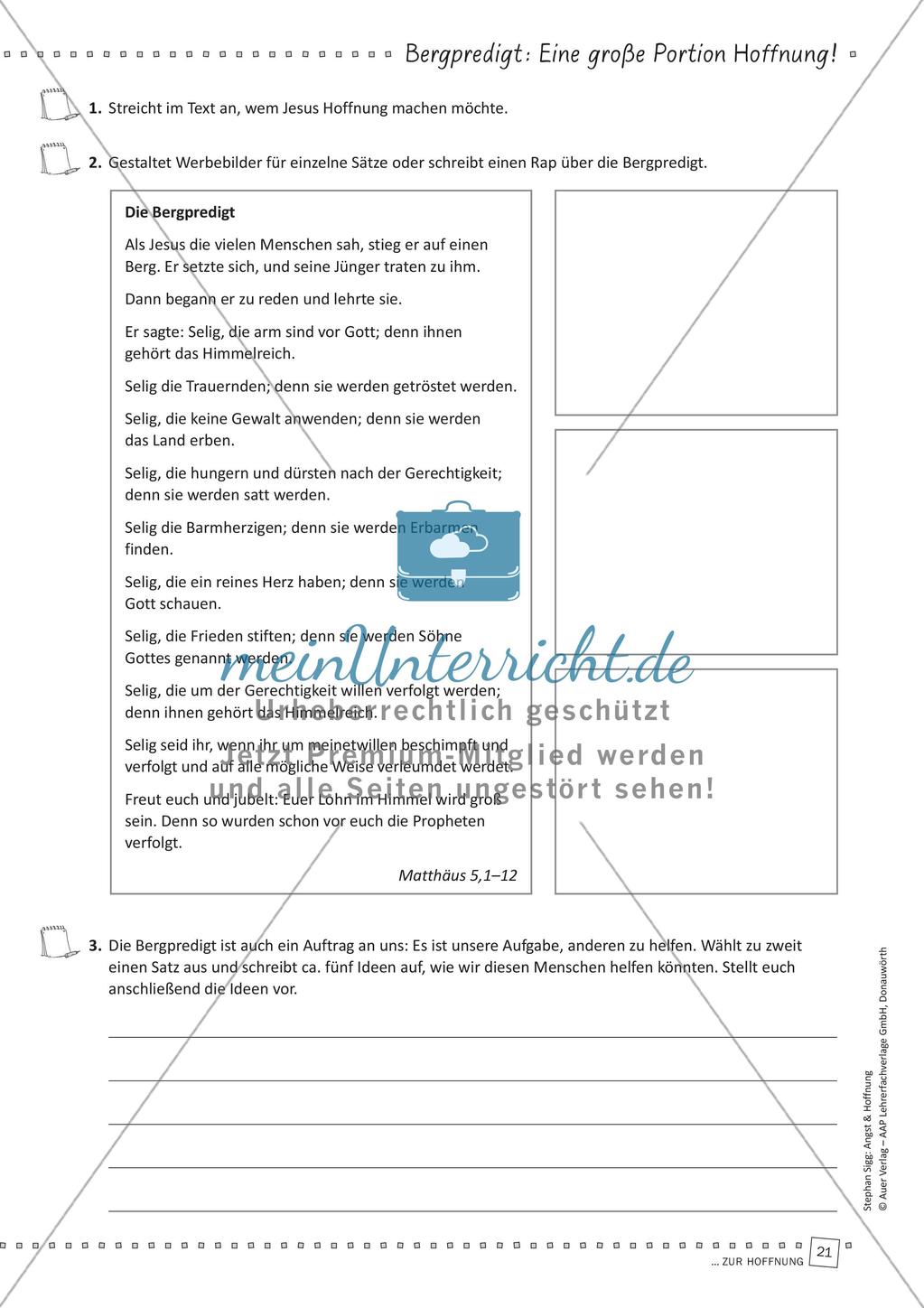 Das Thema Hoffnung im Religionsunterricht Preview 23