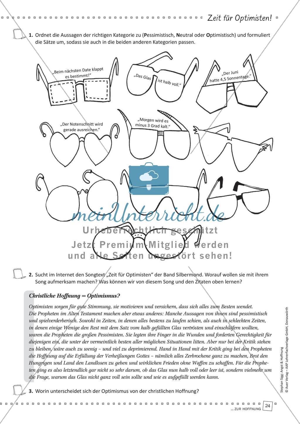 Das Thema Hoffnung im Religionsunterricht Preview 26