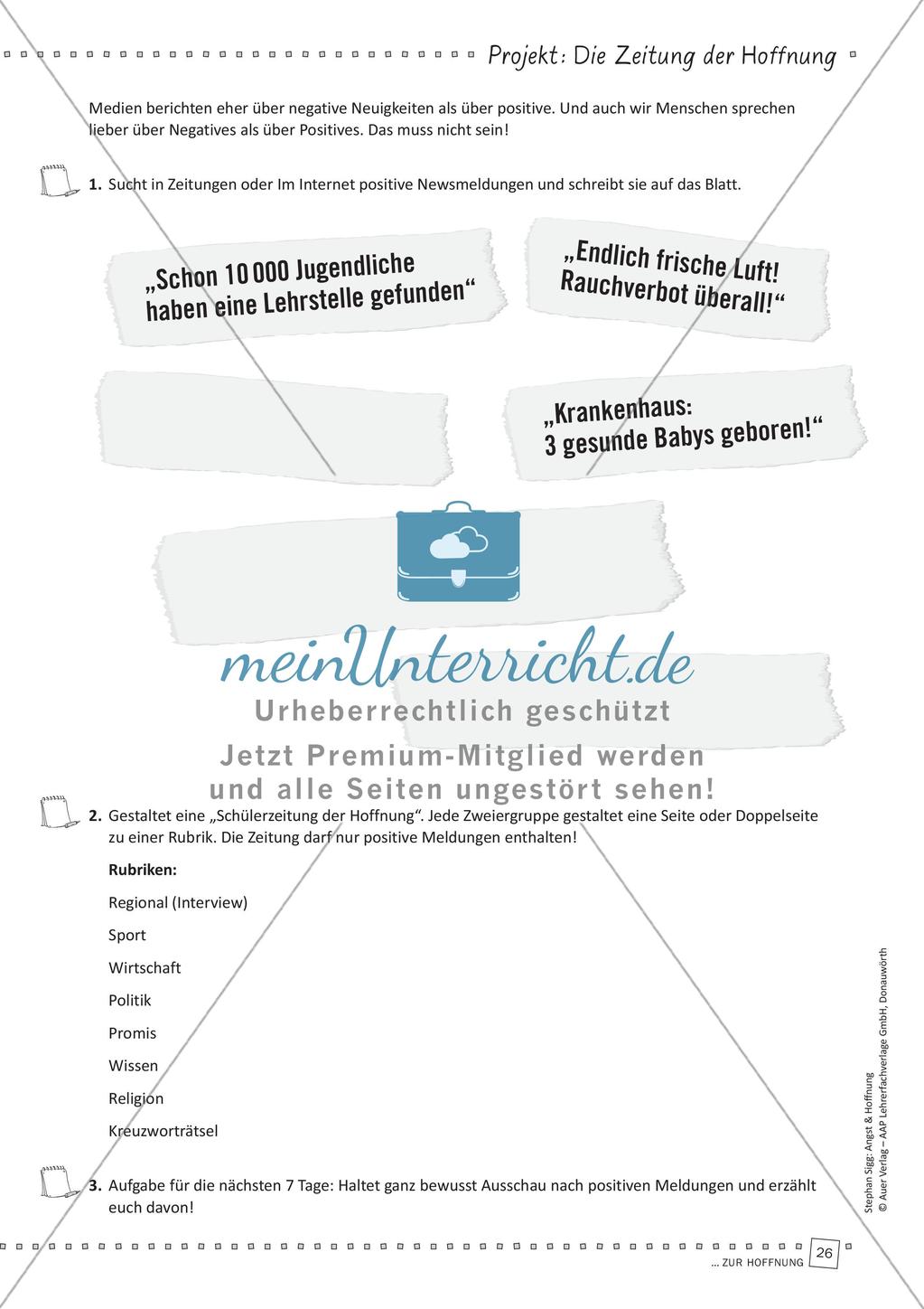 Das Thema Hoffnung im Religionsunterricht Preview 28