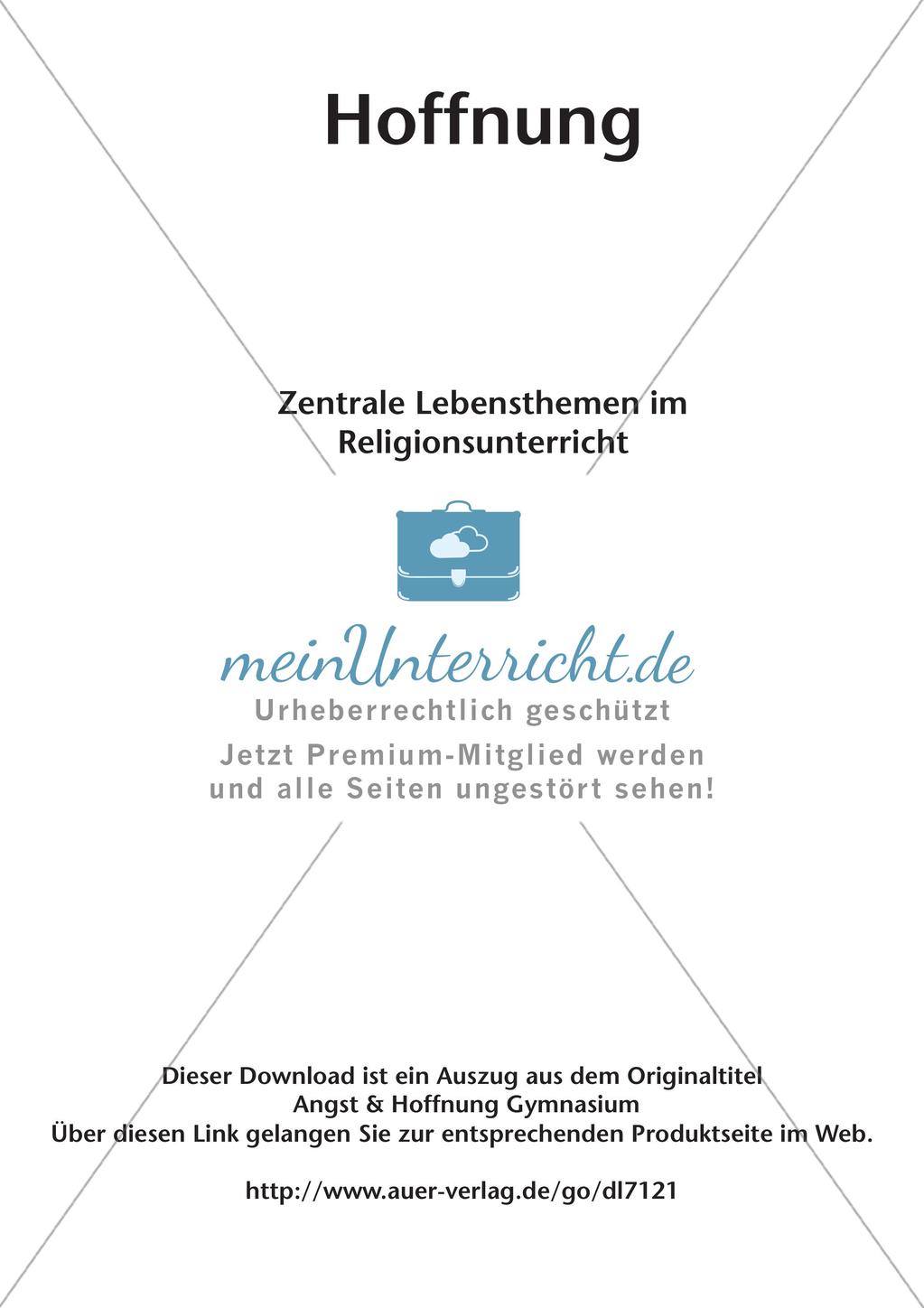 Das Thema Hoffnung im Religionsunterricht Preview 2