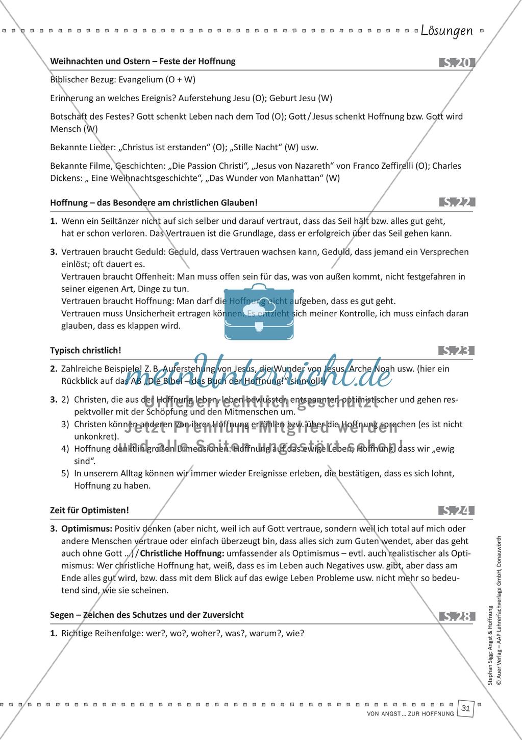 Das Thema Hoffnung im Religionsunterricht Preview 33