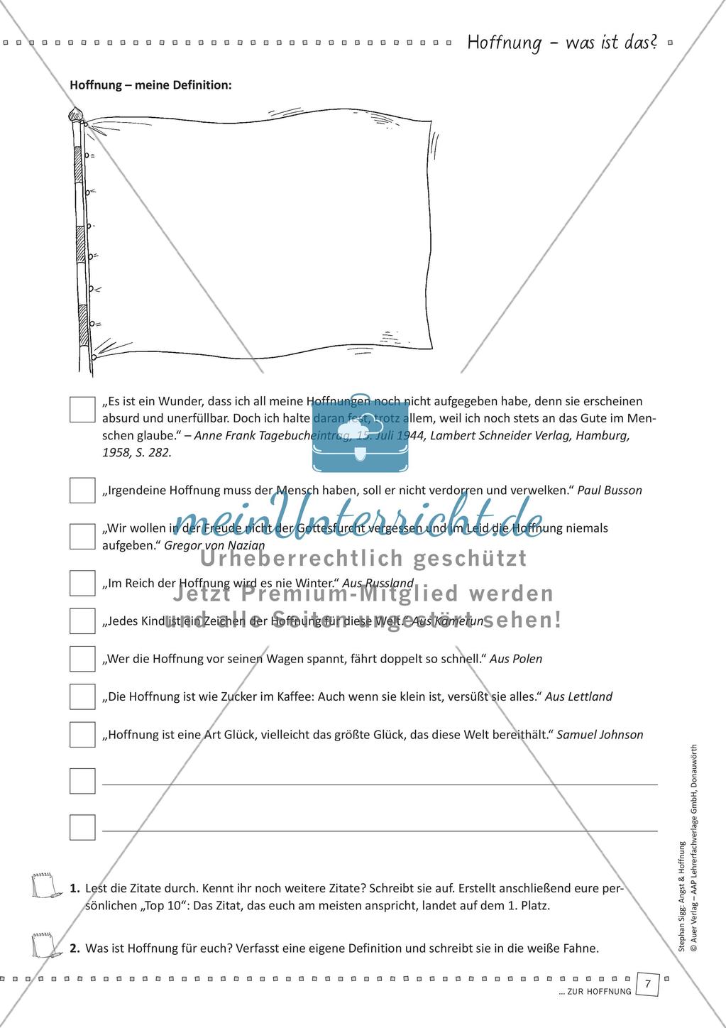 Das Thema Hoffnung im Religionsunterricht Preview 9