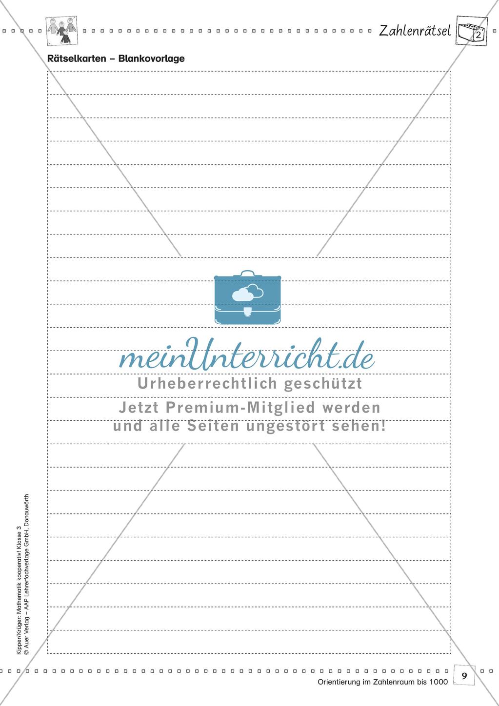 Mathematik kooperativ: Orientierung im Zahlenraum bis 1000 Preview 11