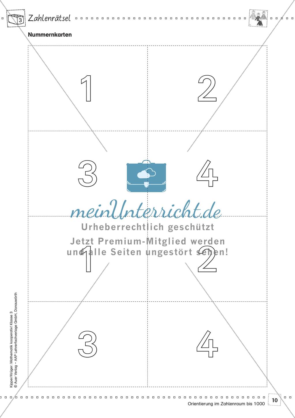 Mathematik kooperativ: Orientierung im Zahlenraum bis 1000 Preview 12