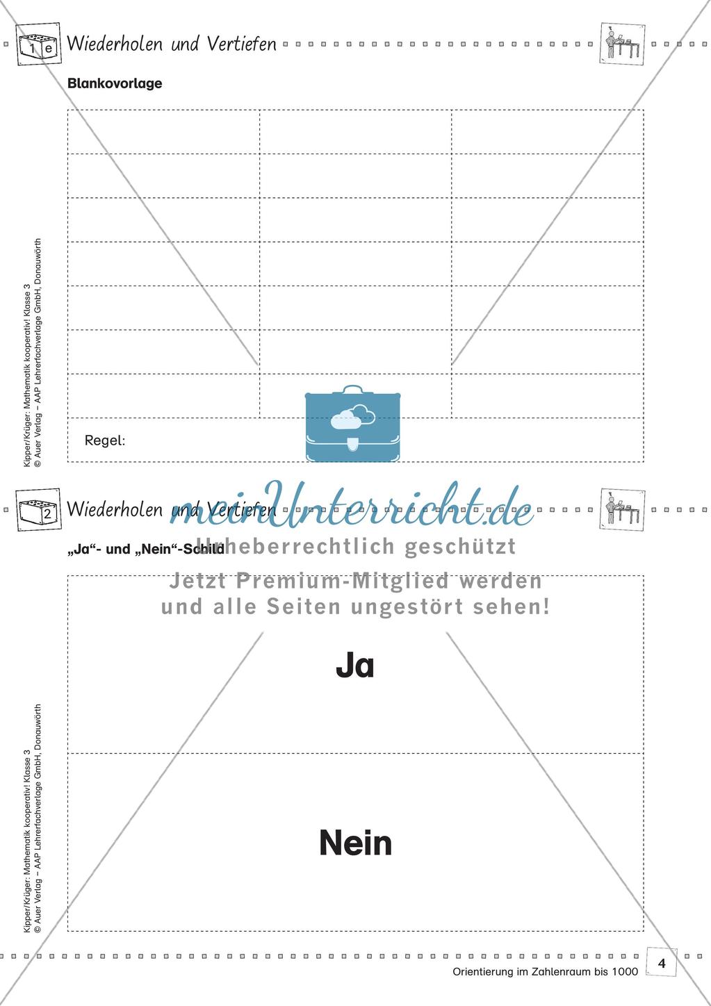 Mathematik kooperativ: Orientierung im Zahlenraum bis 1000 Preview 6