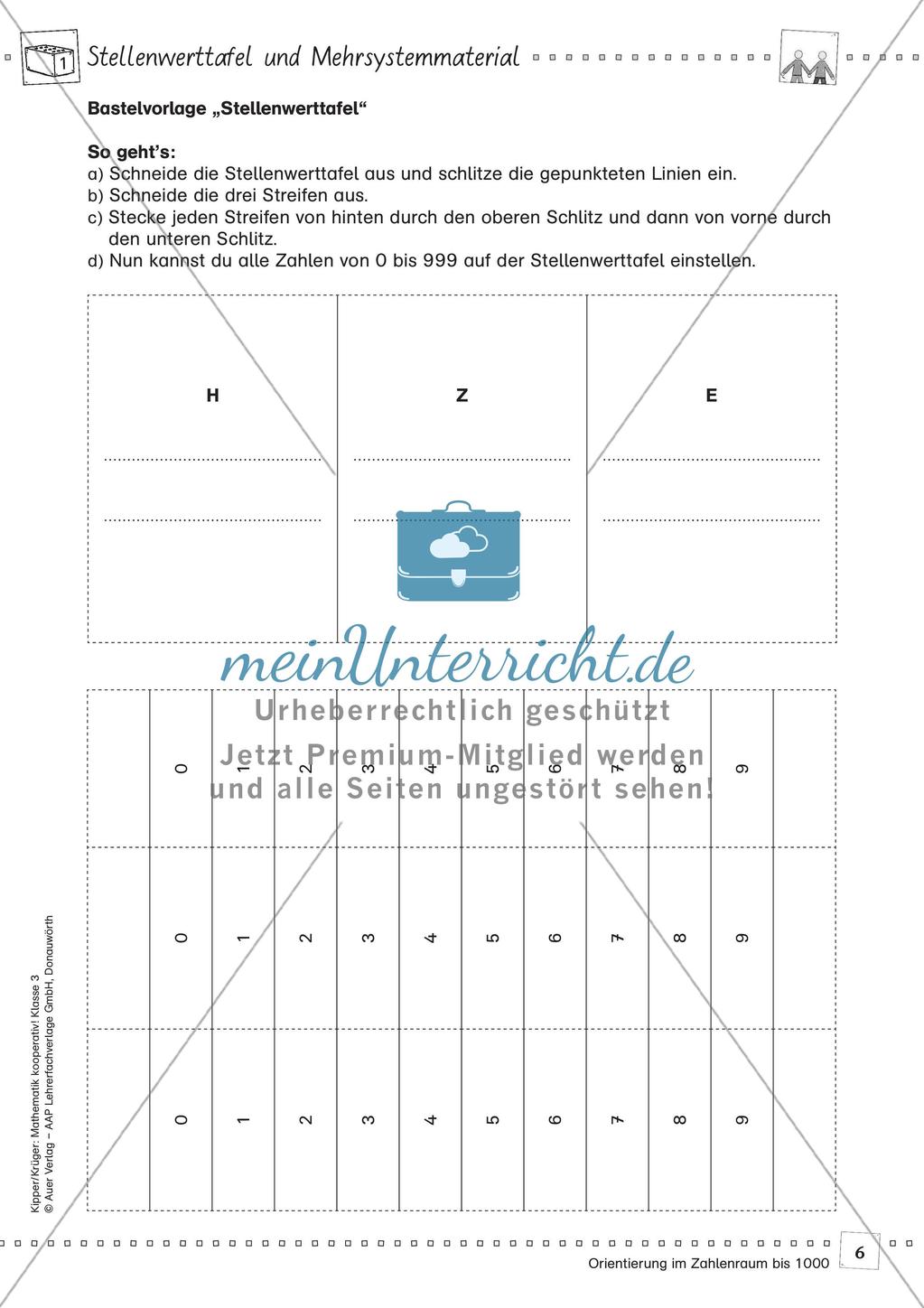 Mathematik kooperativ: Orientierung im Zahlenraum bis 1000 Preview 8