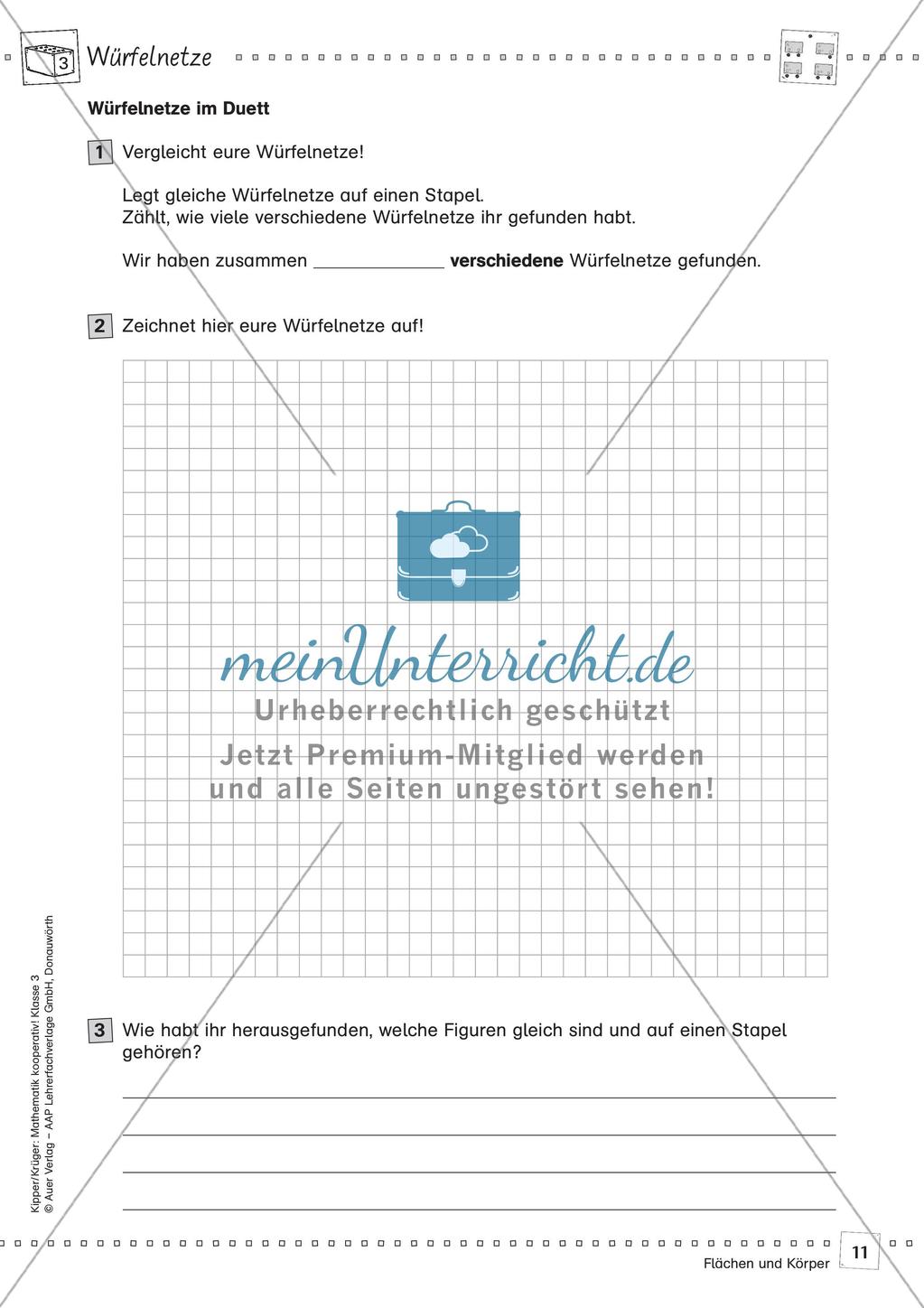 Mathematik kooperativ: Flächen und Körper Preview 13