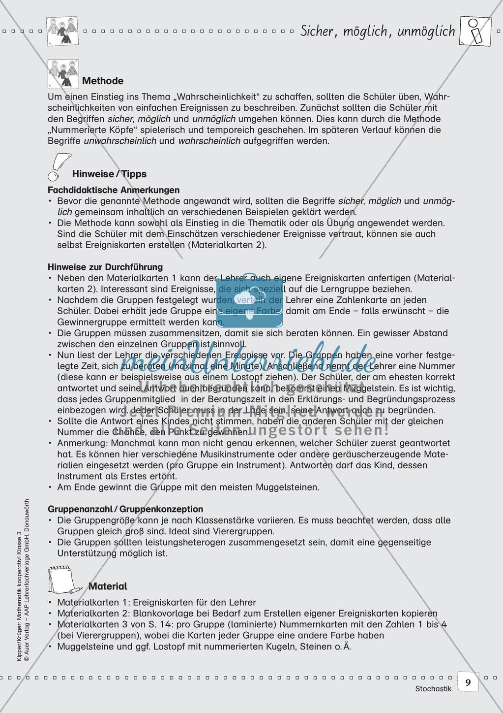 Mathematik kooperativ: Stochastik Preview 11