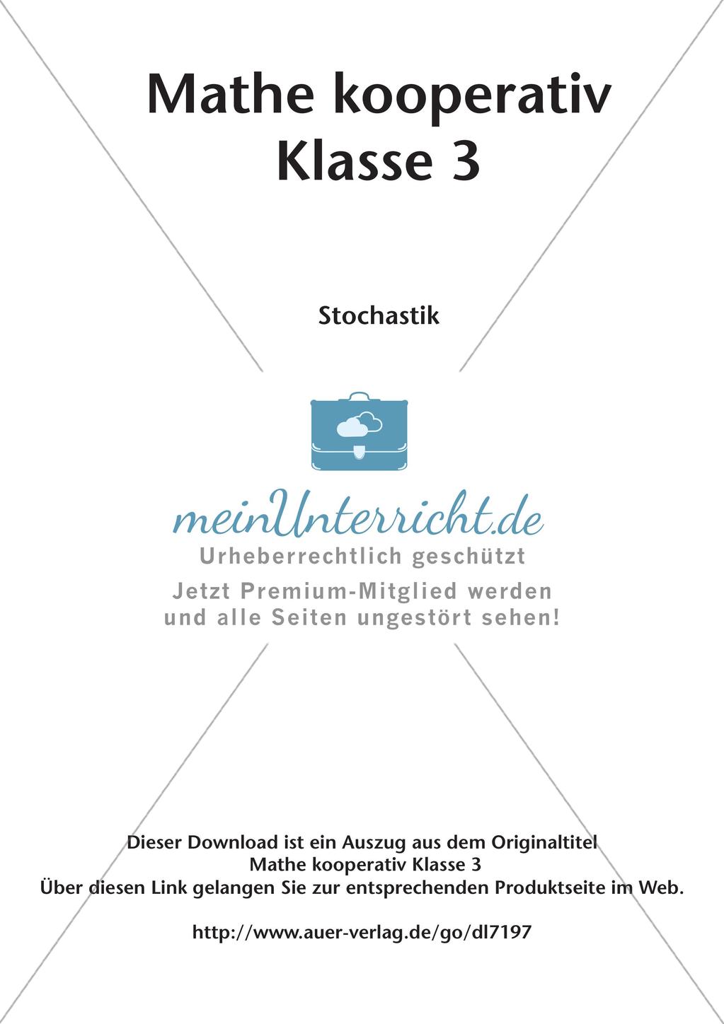 Mathematik kooperativ: Stochastik Preview 2
