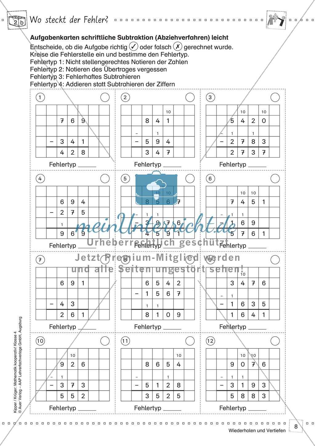 Mathematik kooperativ: Wiederholen und Vertiefen Preview 10