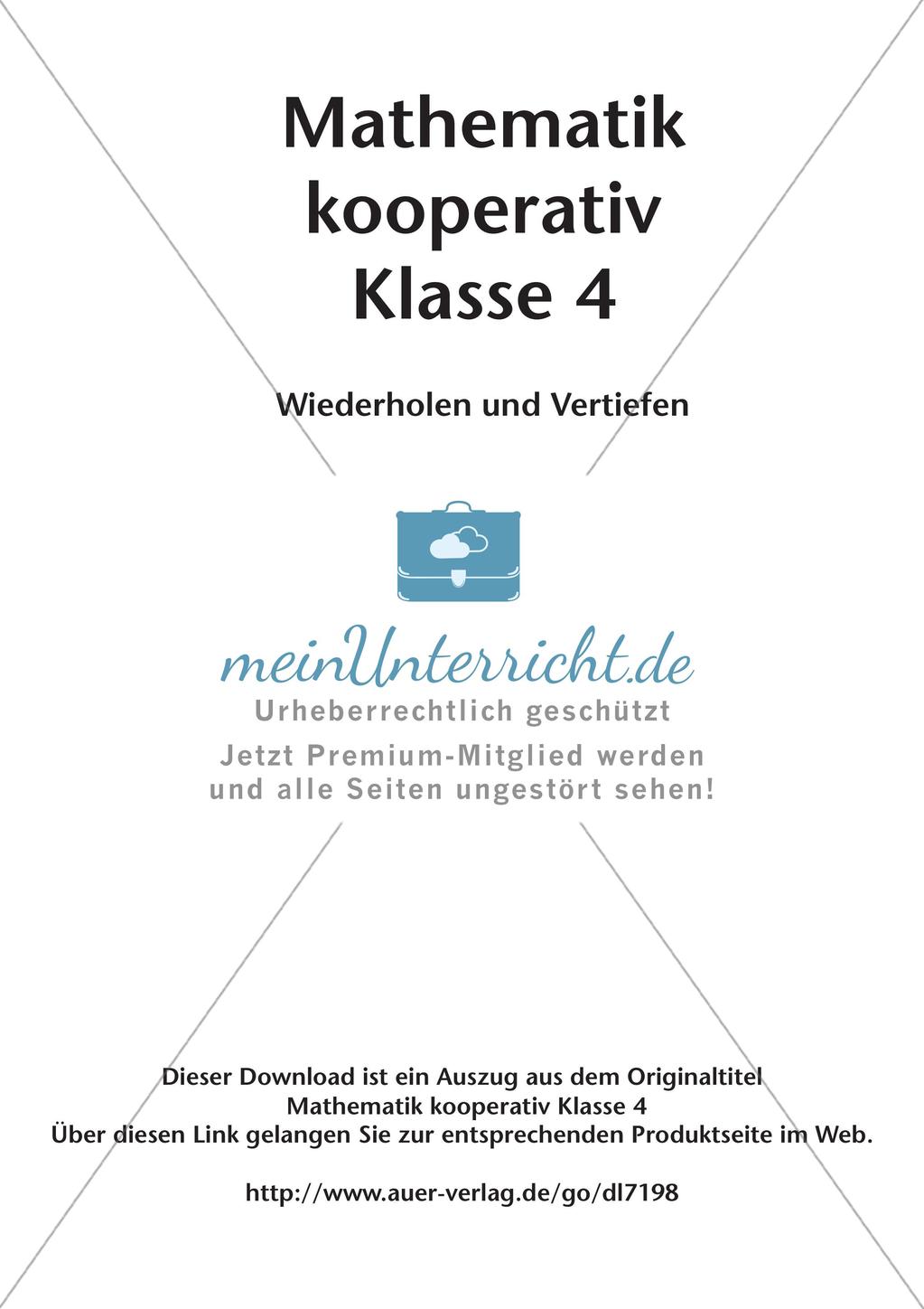 Mathematik kooperativ: Wiederholen und Vertiefen Preview 2