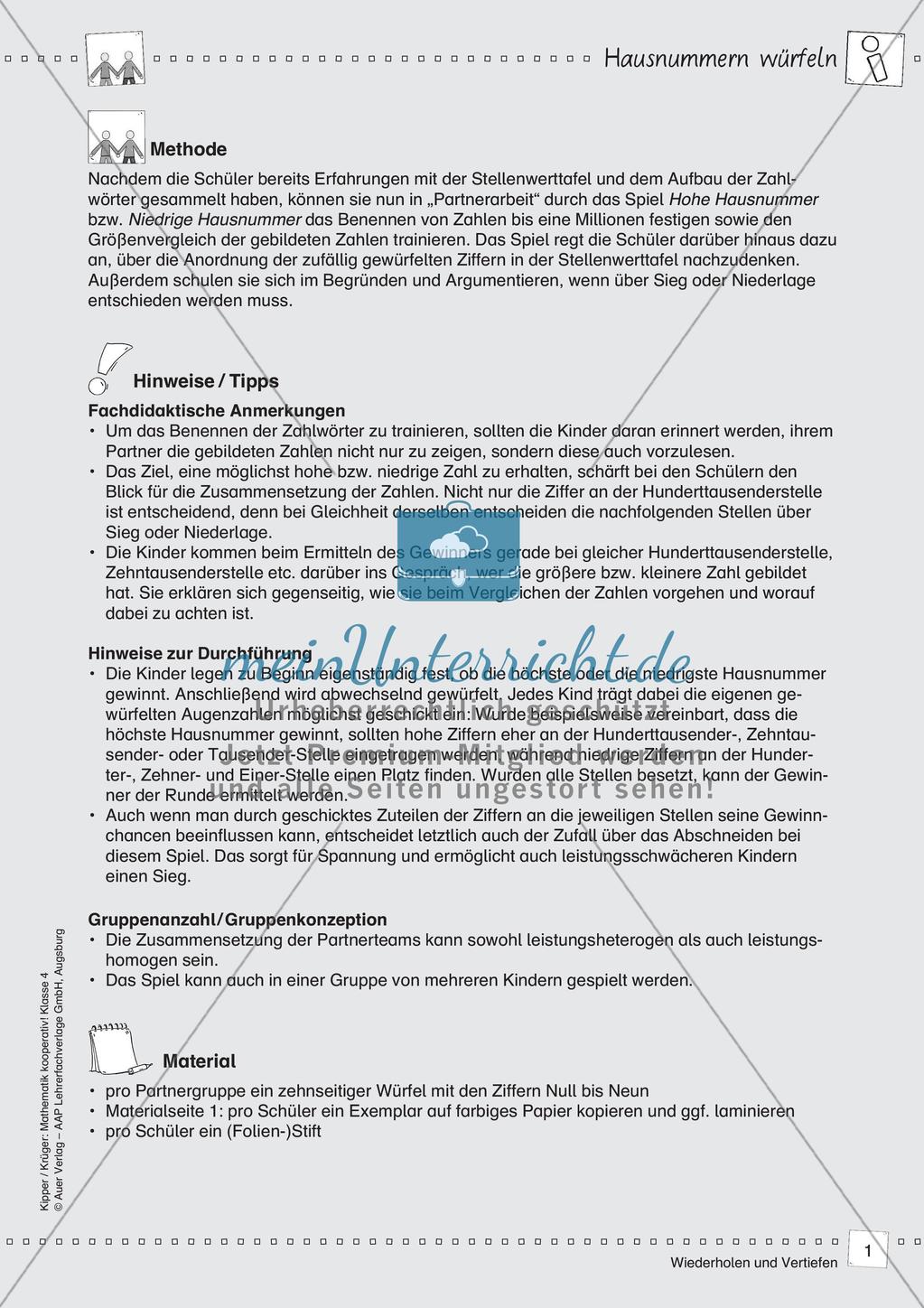 Mathematik kooperativ: Wiederholen und Vertiefen Preview 3