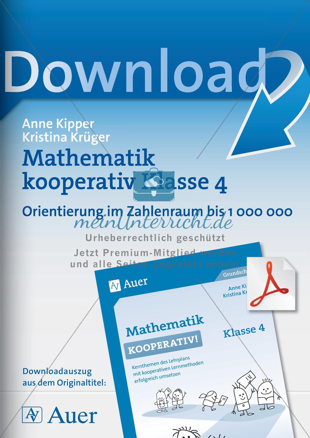 Mathematik kooperativ: Orientierung im Zahlenraum bis 1 000 000 Preview 1
