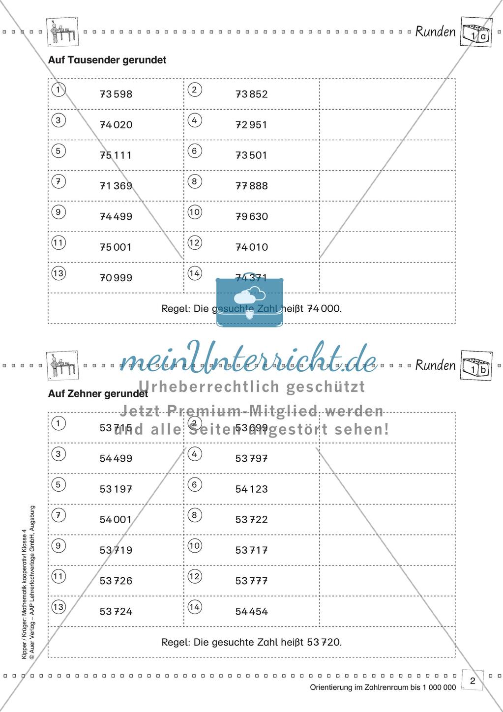 Mathematik kooperativ: Orientierung im Zahlenraum bis 1 000 000 Preview 4
