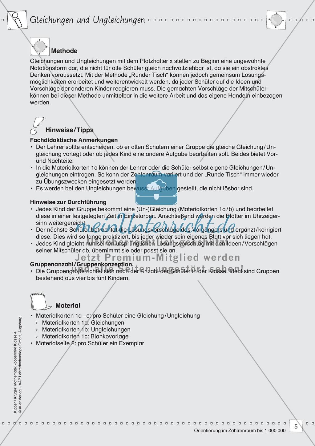 Mathematik kooperativ: Orientierung im Zahlenraum bis 1 000 000 Preview 7