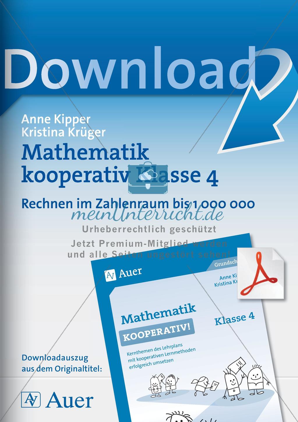 Mathematik kooperativ: Rechnen im Zahlenraum bis 1 000 000 Preview 1