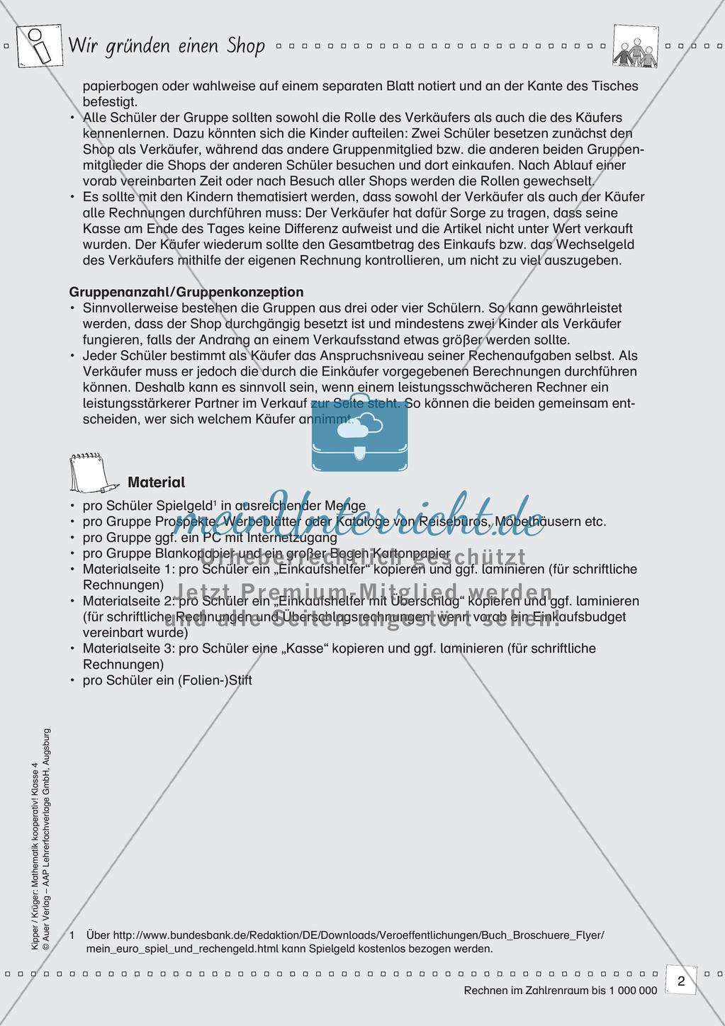Mathematik kooperativ: Rechnen im Zahlenraum bis 1 000 000 Preview 4