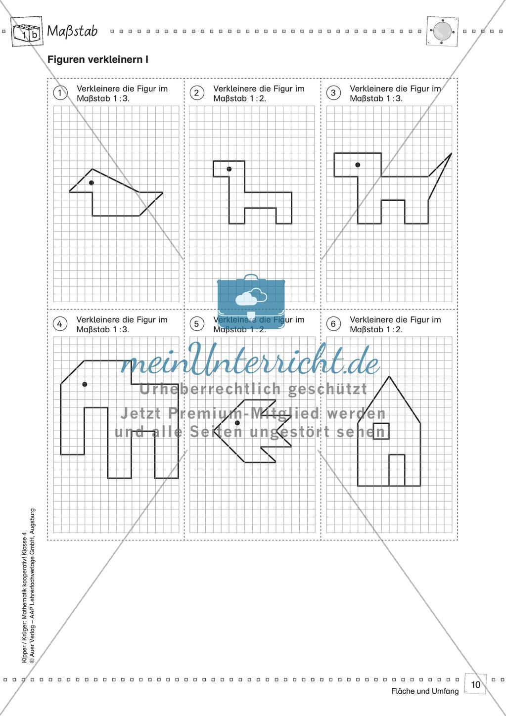 Mathematik kooperativ: Fläche und Umfang Preview 12