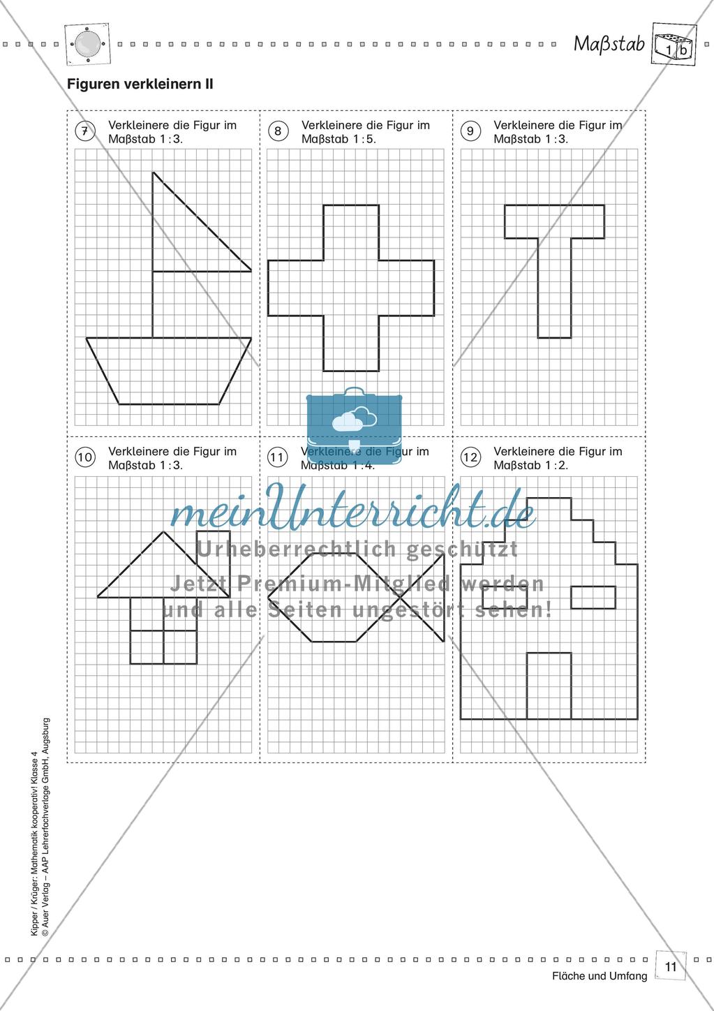 Mathematik kooperativ: Fläche und Umfang Preview 13