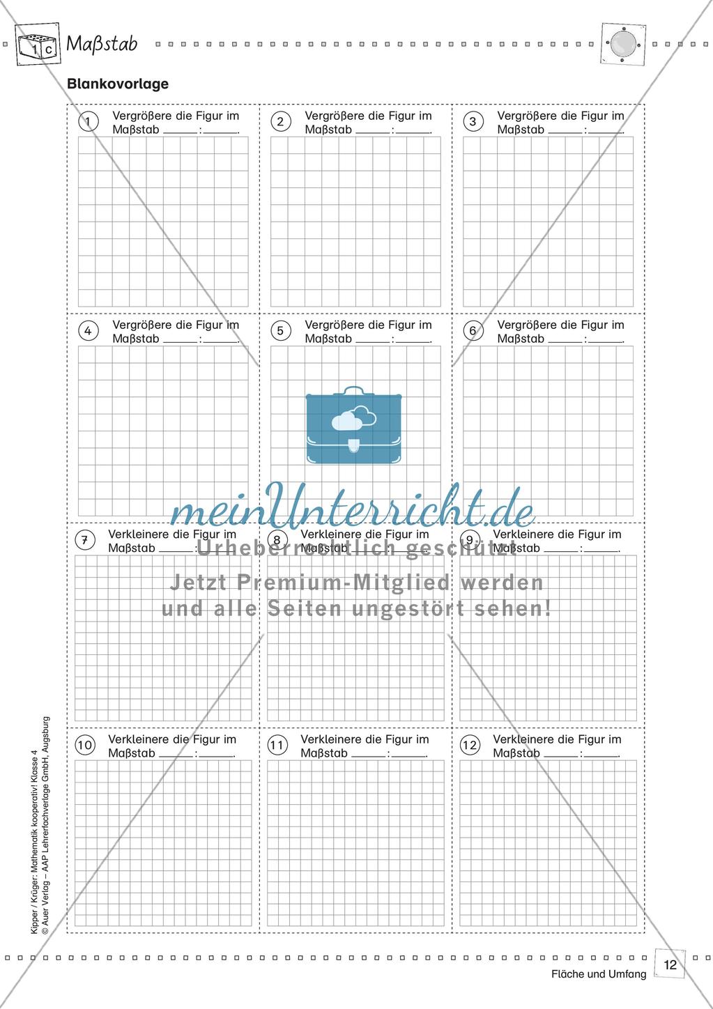 Mathematik kooperativ: Fläche und Umfang Preview 14