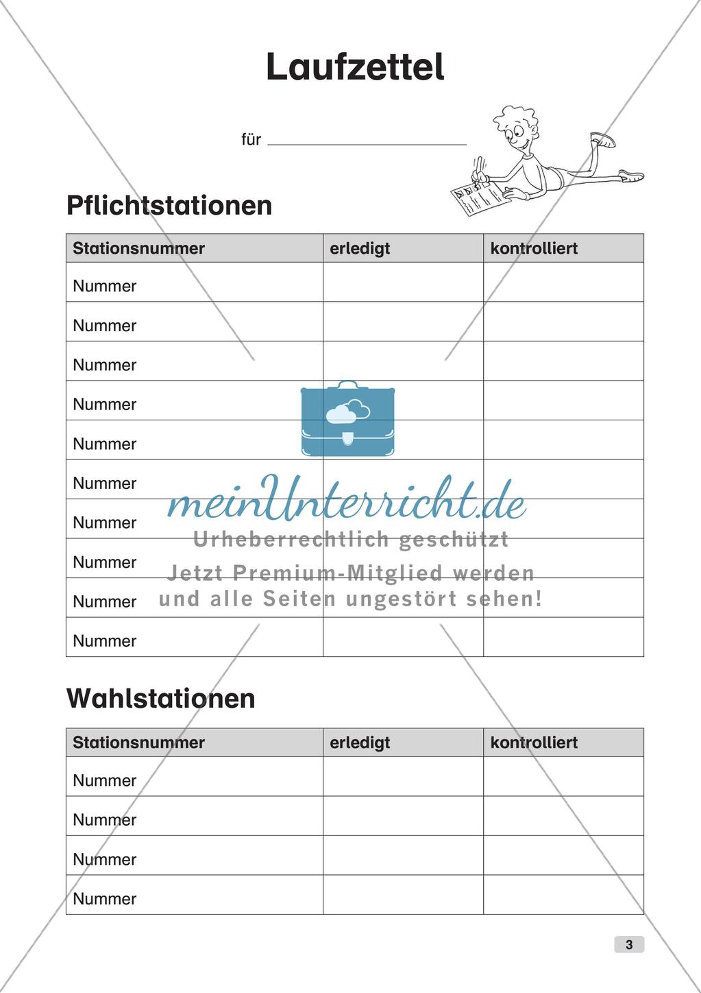 Mathe an Stationen: Lineare Gleichungssysteme Preview 5