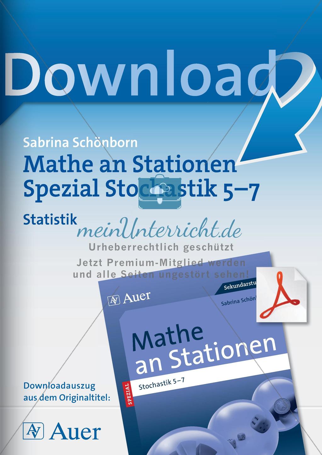 Mathe an Stationen: Statistik Preview 1