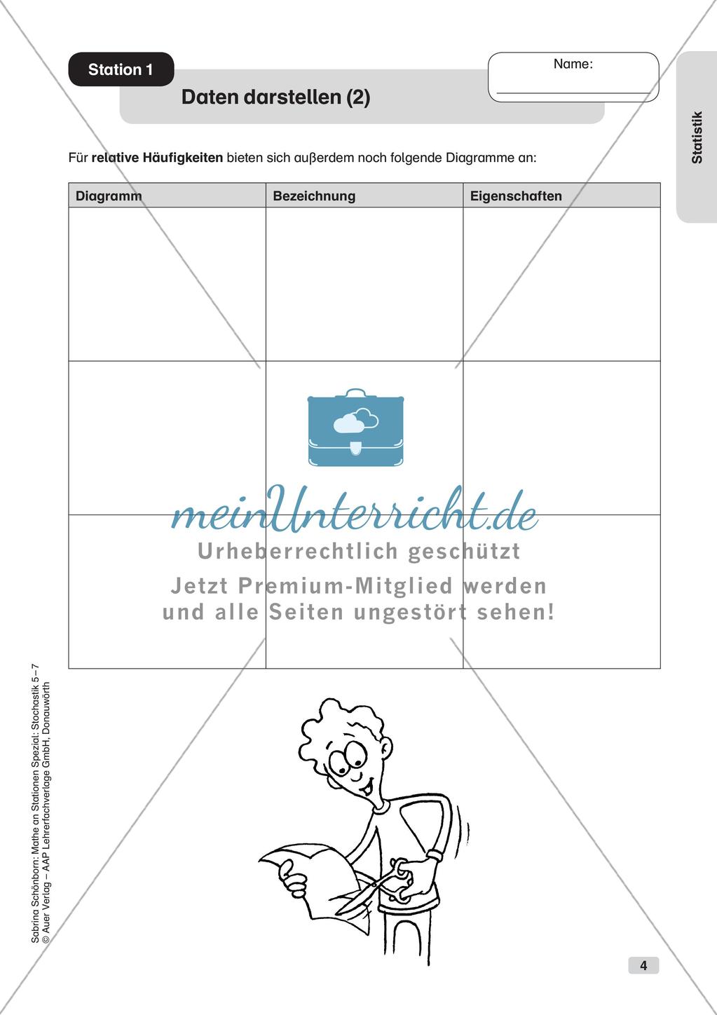 Mathe an Stationen: Statistik Preview 6