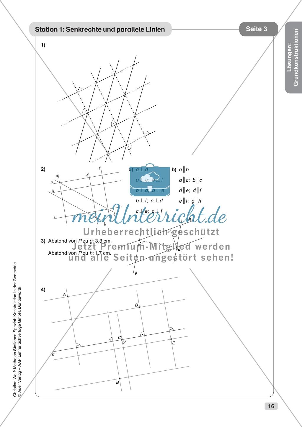Geometrie an Stationen: Grundkonstruktionen Preview 18