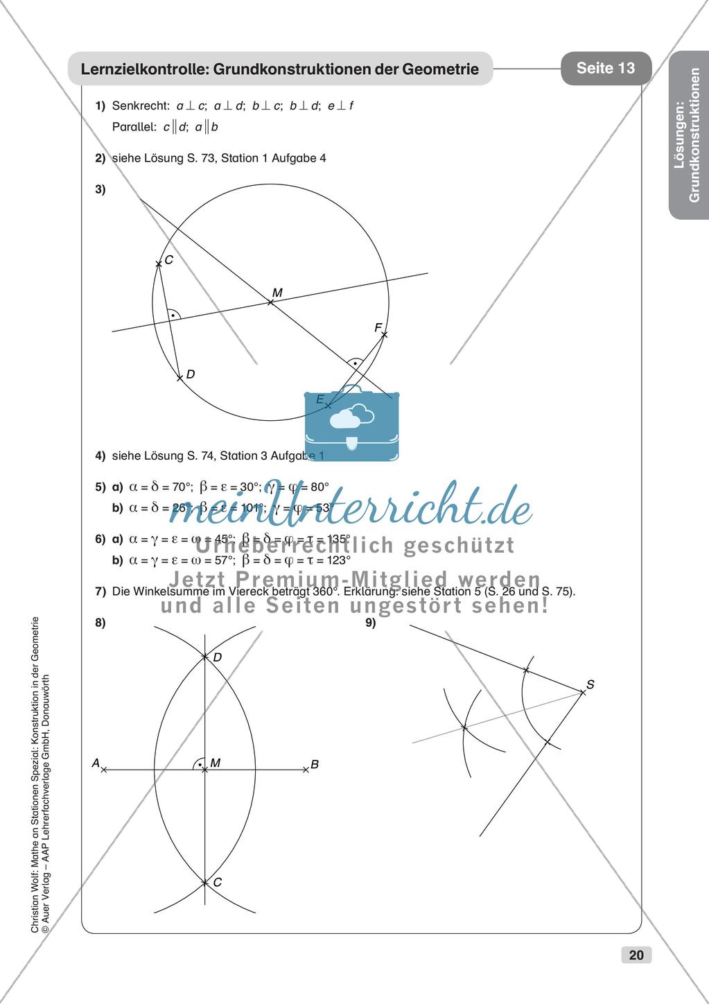 Geometrie an Stationen: Grundkonstruktionen Preview 22