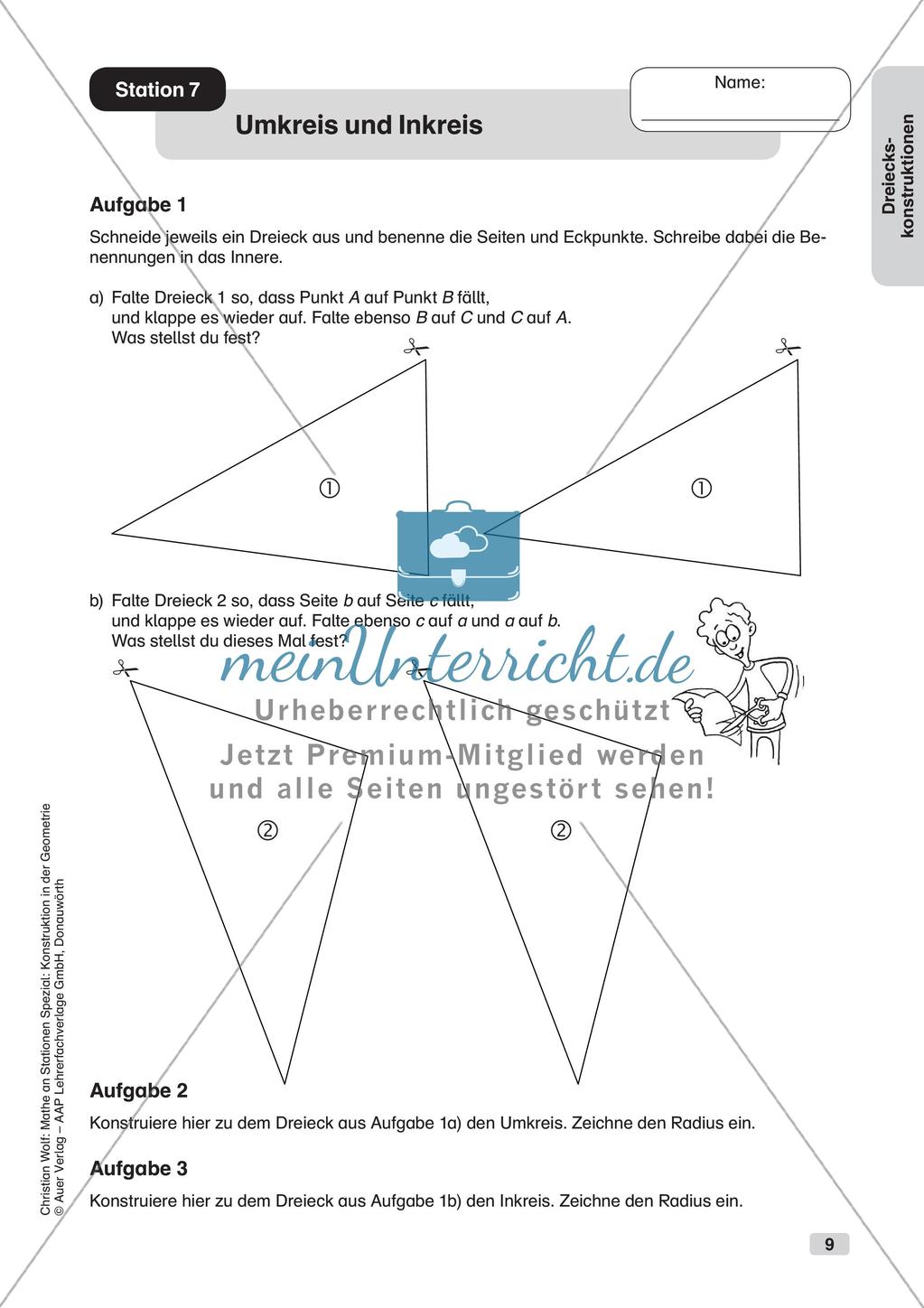 Geometrie an Stationen: Dreiecke Preview 11