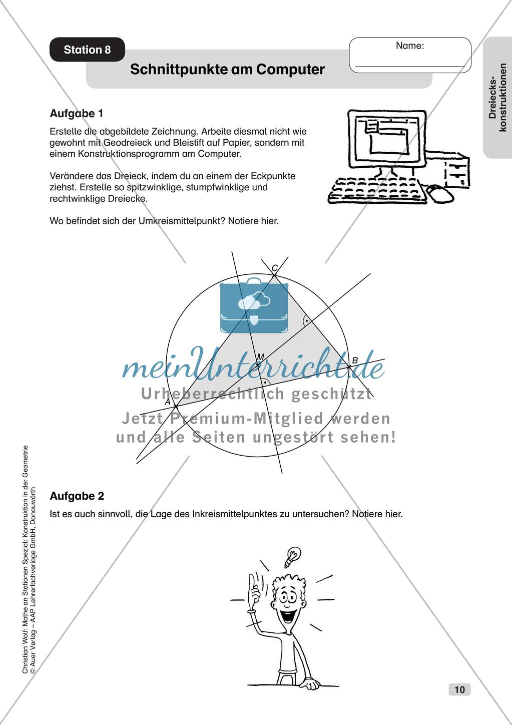 Geometrie an Stationen: Dreiecke Preview 12