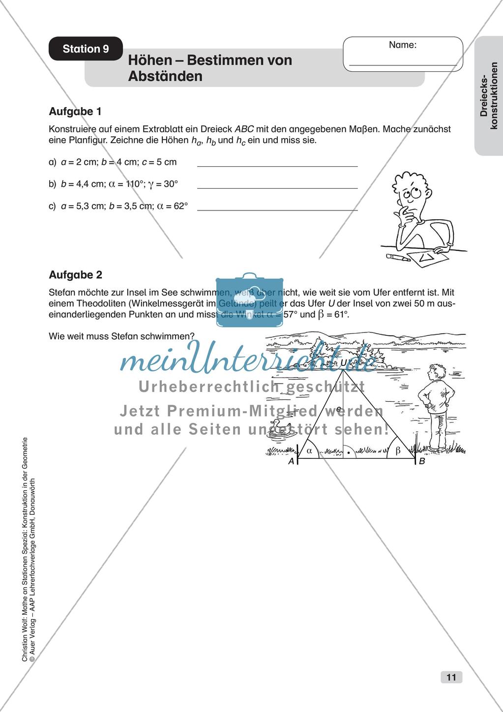 Geometrie an Stationen: Dreiecke Preview 13