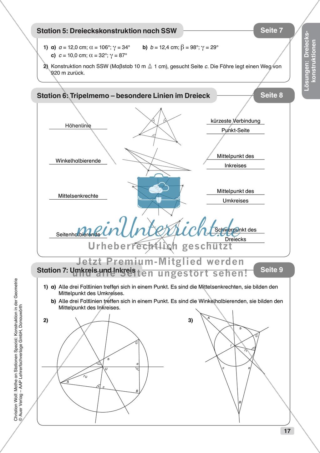 Geometrie an Stationen: Dreiecke Preview 19