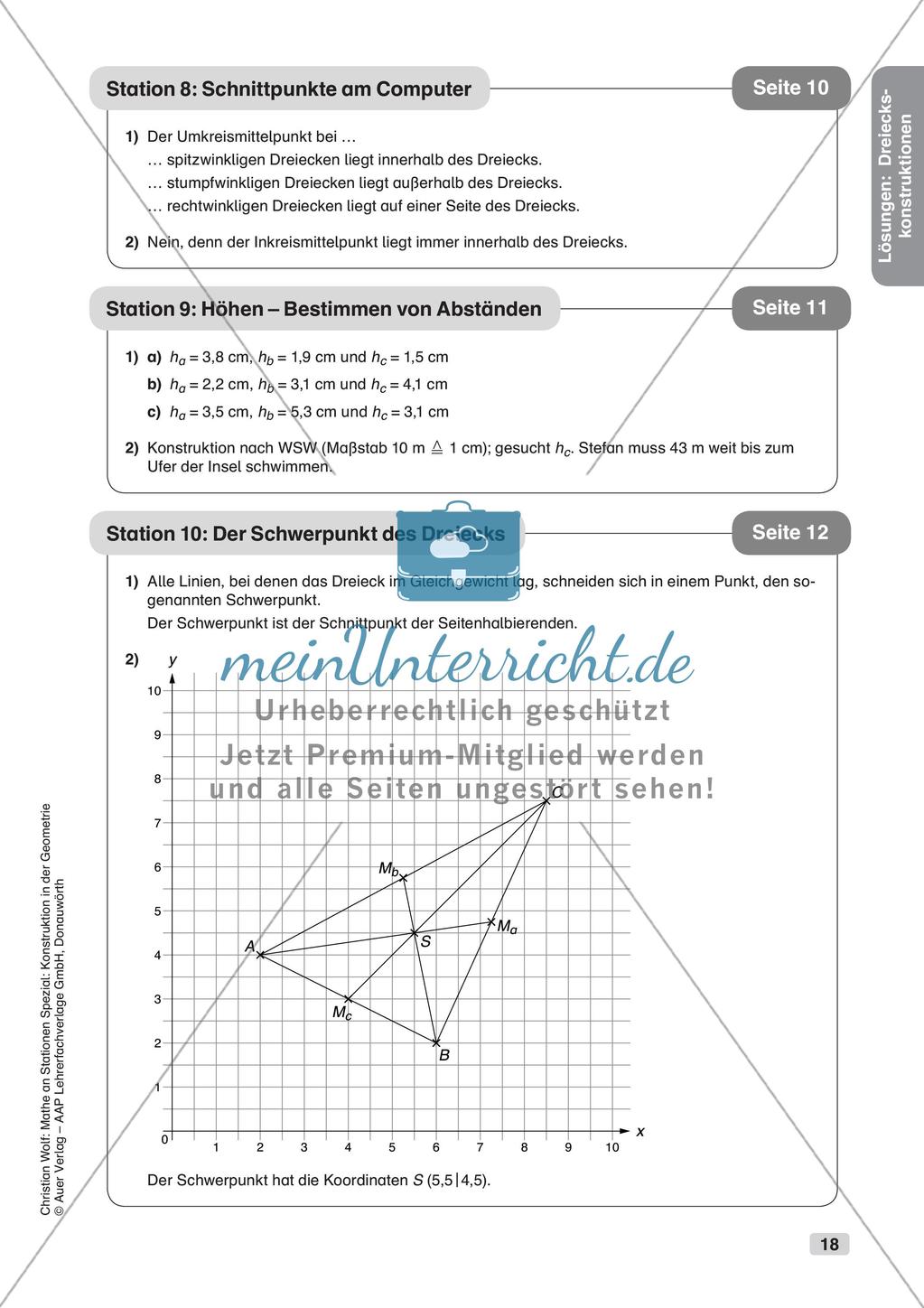 Geometrie an Stationen: Dreiecke Preview 20