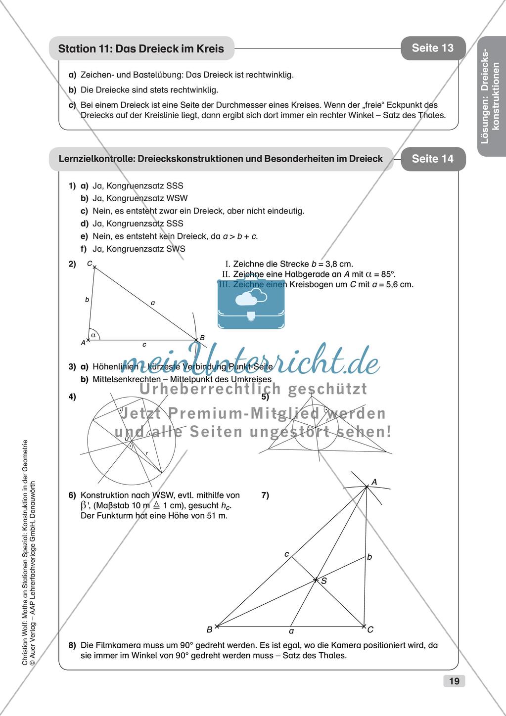 Geometrie an Stationen: Dreiecke Preview 21