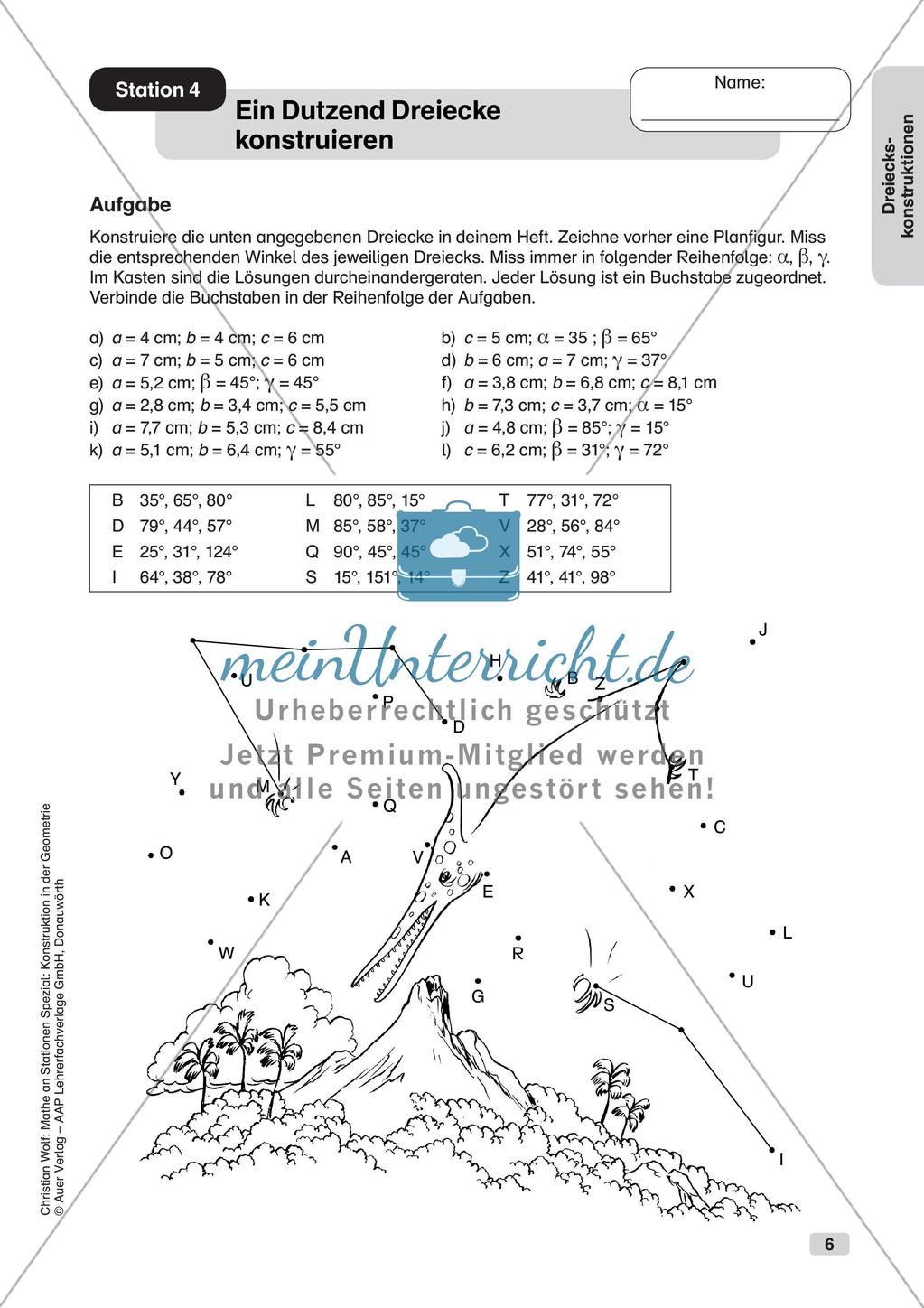 Geometrie an Stationen: Dreiecke Preview 8