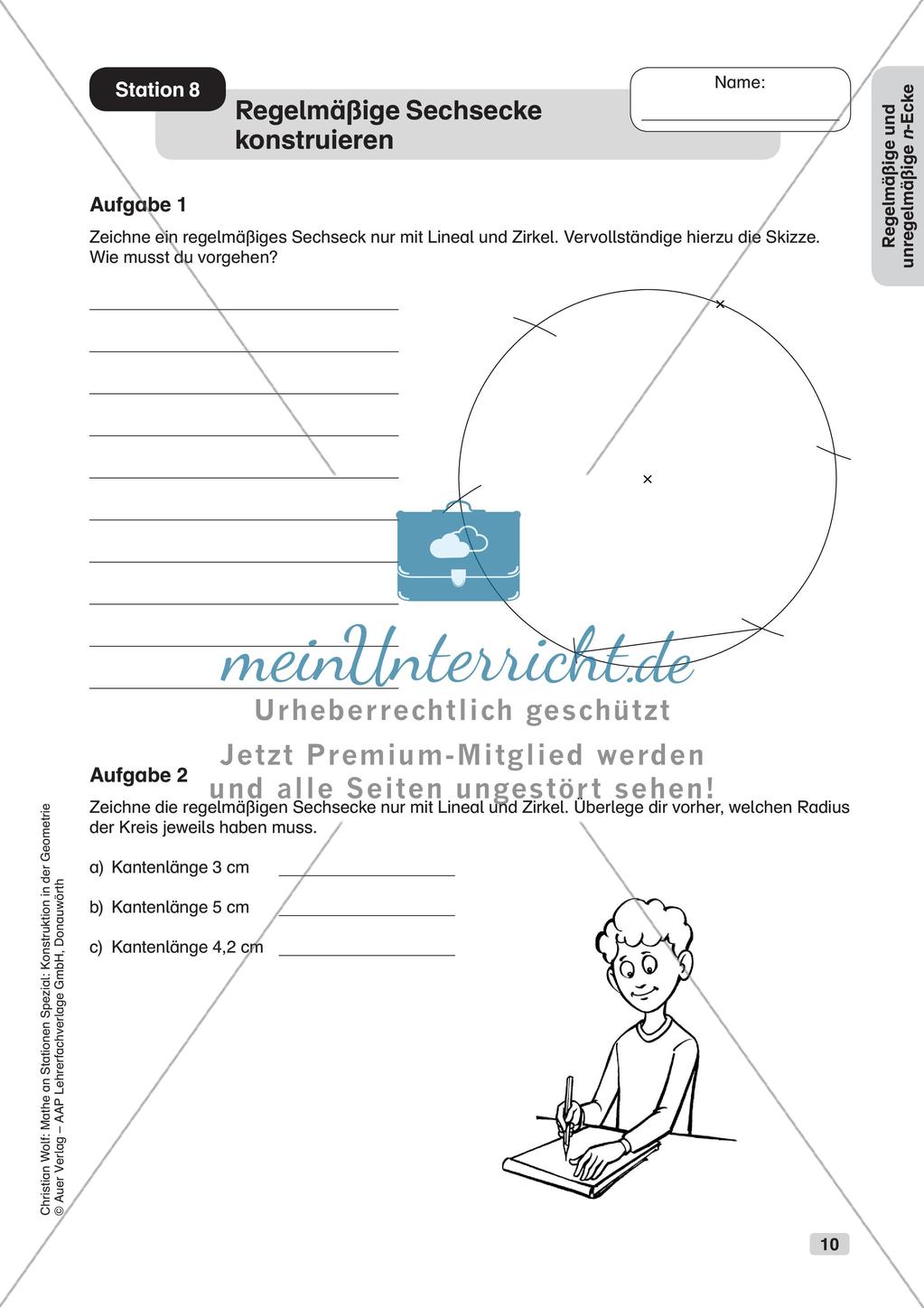Geometrie an Stationen: n-Ecke Preview 12