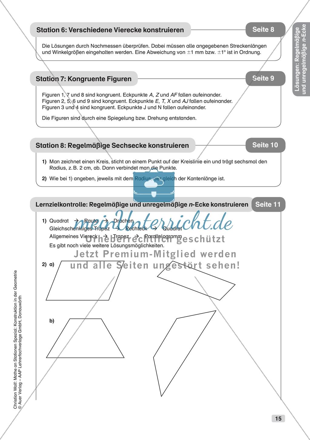 Geometrie an Stationen: n-Ecke Preview 17