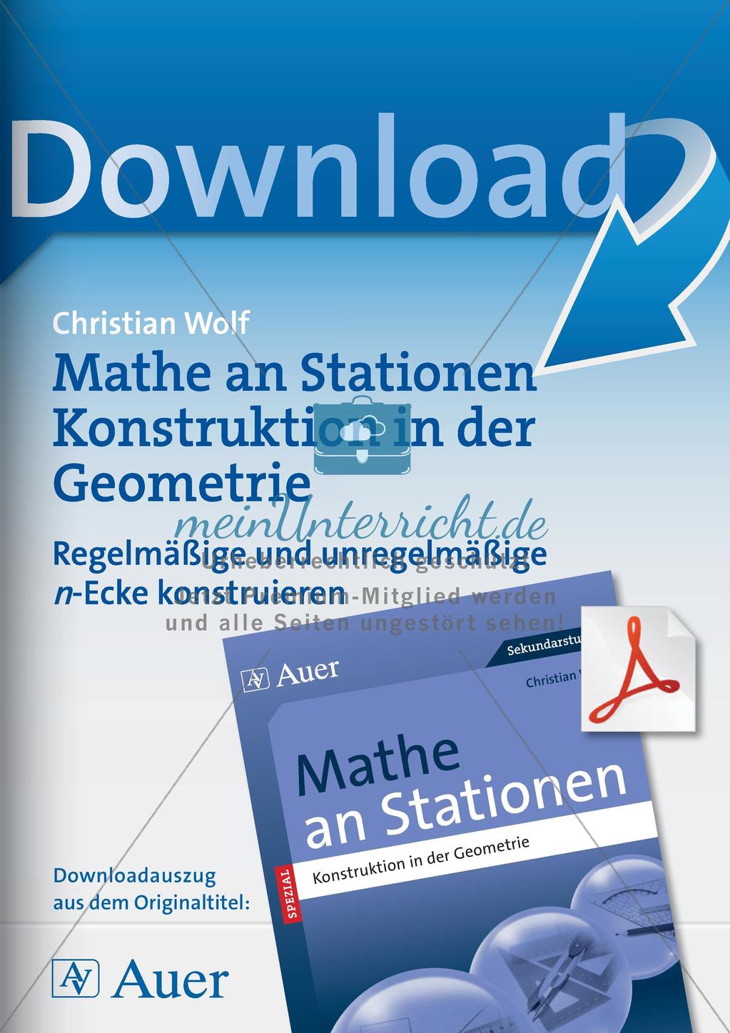 Geometrie an Stationen: n-Ecke Preview 1