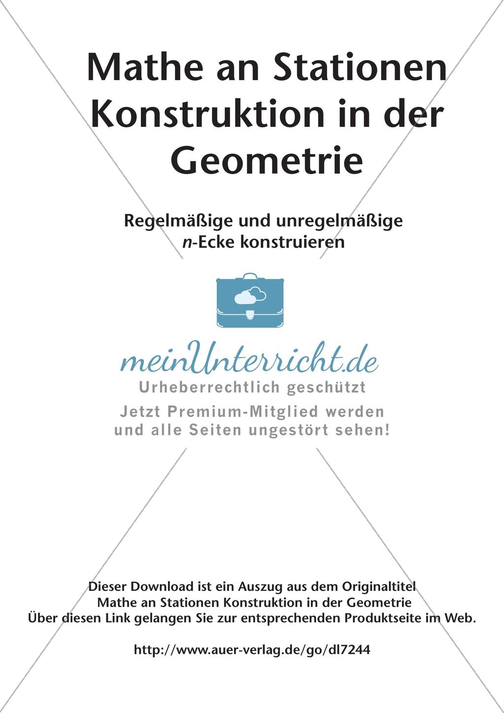 Geometrie an Stationen: n-Ecke Preview 2