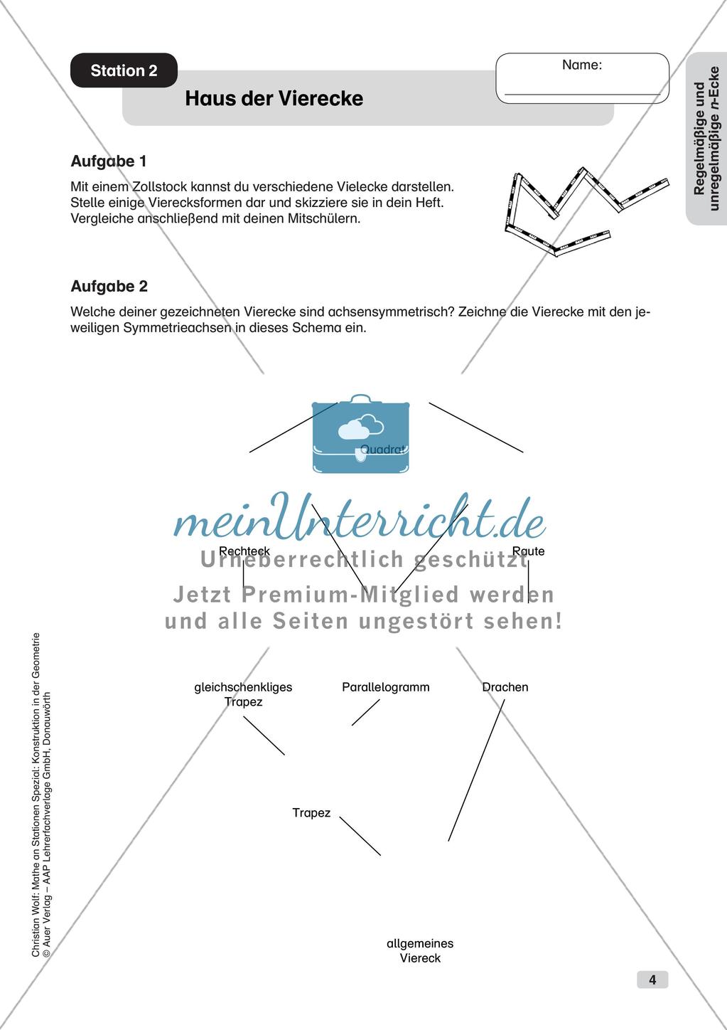Geometrie an Stationen: n-Ecke Preview 6