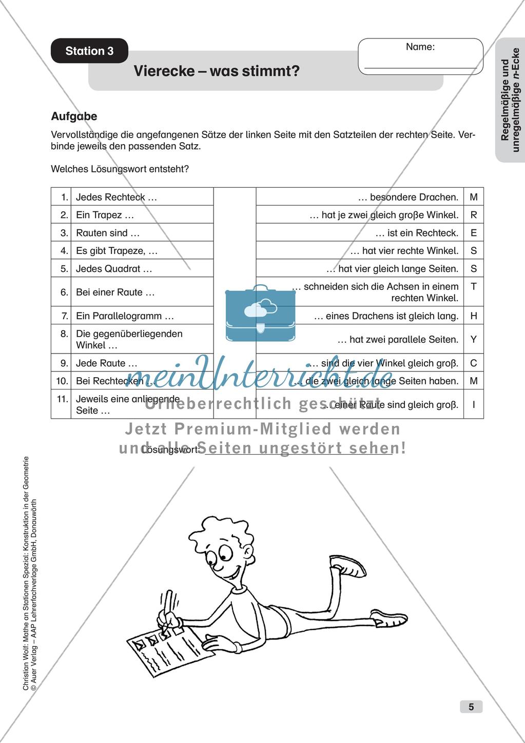 Geometrie an Stationen: n-Ecke Preview 7